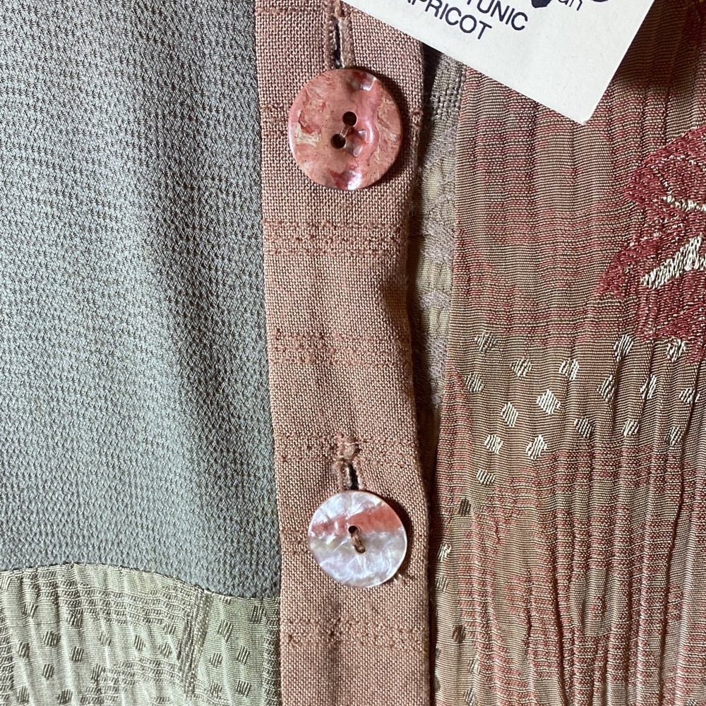 Women's Multicolor Patchwork Tunic NWT - image 4